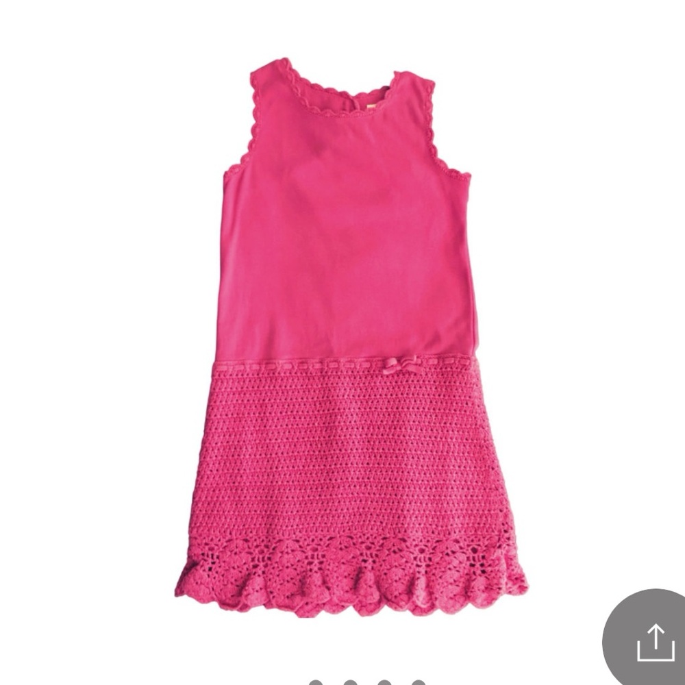 Pink Sleeveless Kids Dress